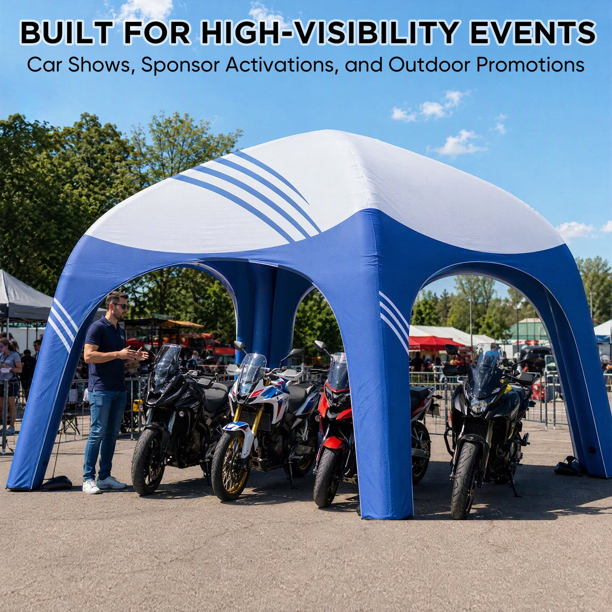 Custom Inflatable Event Tent with Logo, Square Tent - Eagle Peak®