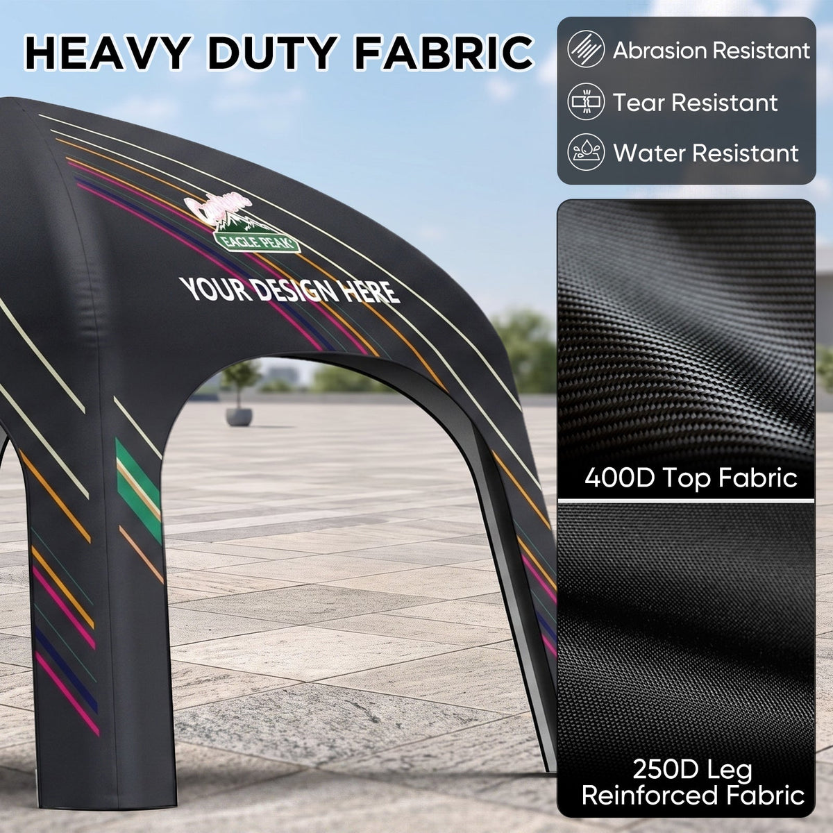 Custom Inflatable Event Tent with Logo, Square Tent - Eagle Peak®