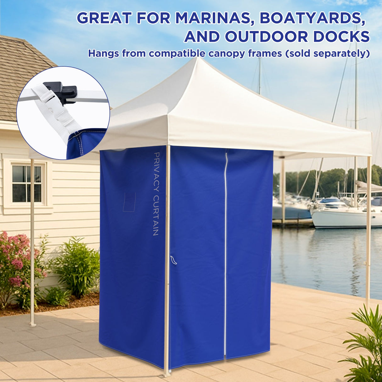 Custom Printed Changing Room for Pop Up Canopy Fits Canopies with Cross Bars 55.1”L x 55.1”W x 80.7”H/ 29.5" L x 29.5" W x 80.7" H - Eagle Peak Custom Canopy Tent