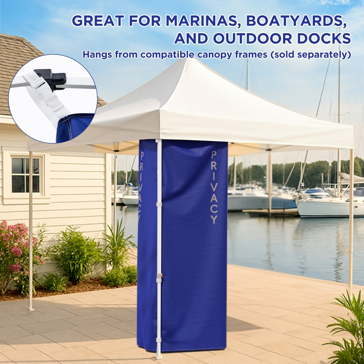 Custom Printed Changing Room for Pop Up Canopy Fits Canopies with Cross Bars 55.1”L x 55.1”W x 80.7”H/ 29.5" L x 29.5" W x 80.7" H - Eagle Peak Custom Canopy Tent