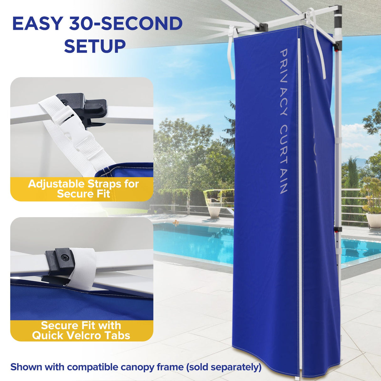 Custom Printed Changing Room for Pop Up Canopy Fits Canopies with Cross Bars 55.1”L x 55.1”W x 80.7”H/ 29.5" L x 29.5" W x 80.7" H - Eagle Peak Custom Canopy Tent