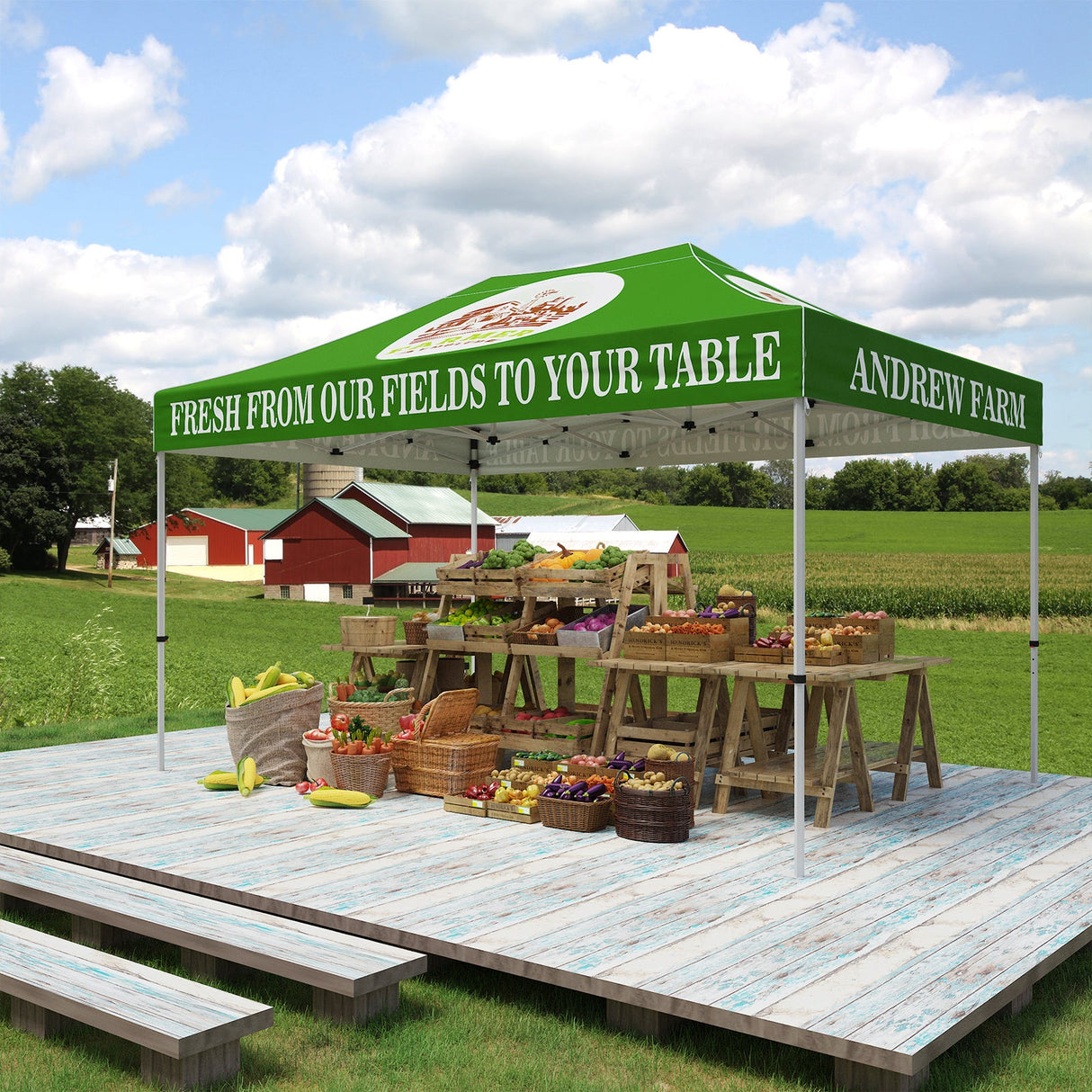 EAGLE PEAK 40mm Hex Leg Aluminum Commercial Custom Canopy Tent 10x15 - CLICK TO CONFIGURE - Package Prices Start at $999.00 - Eagle Peak Custom Canopy Tent