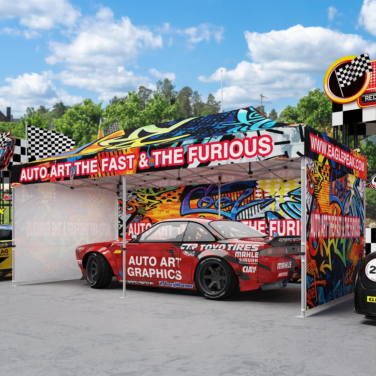 EAGLE PEAK 40mm Hex Leg Aluminum Commercial Custom Canopy Tent 10x20 - CLICK TO CONFIGURE - Package Prices Start at $1399.00 - Eagle Peak Custom Canopy Tent