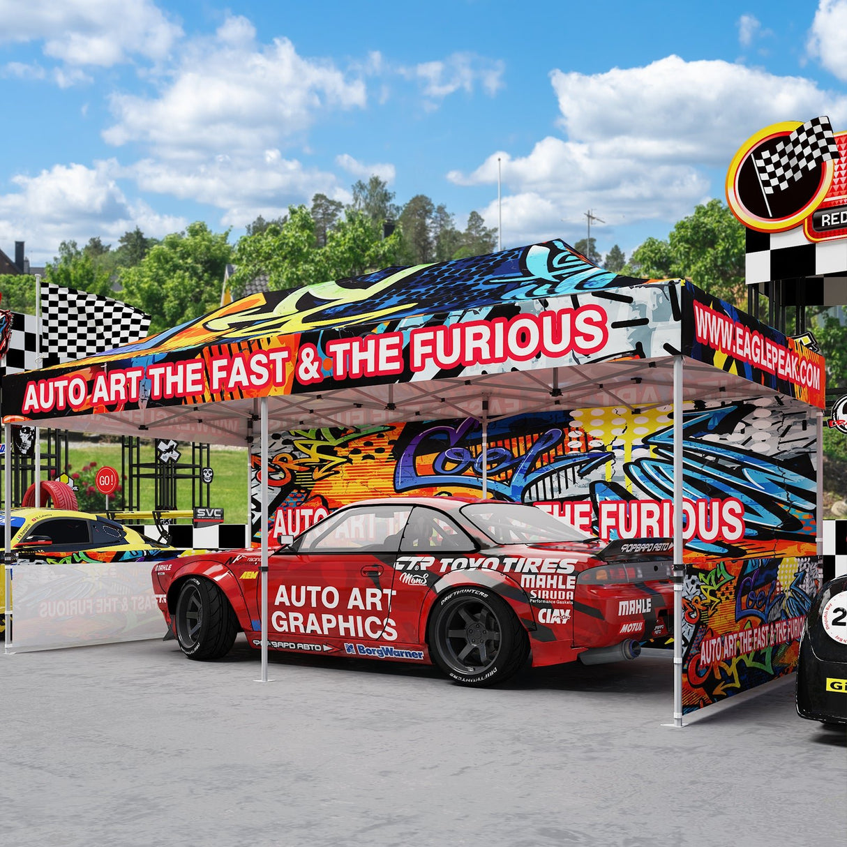 EAGLE PEAK 40mm Hex Leg Aluminum Commercial Custom Canopy Tent 10x20 - CLICK TO CONFIGURE - Package Prices Start at $1399.00 - Eagle Peak Custom Canopy Tent