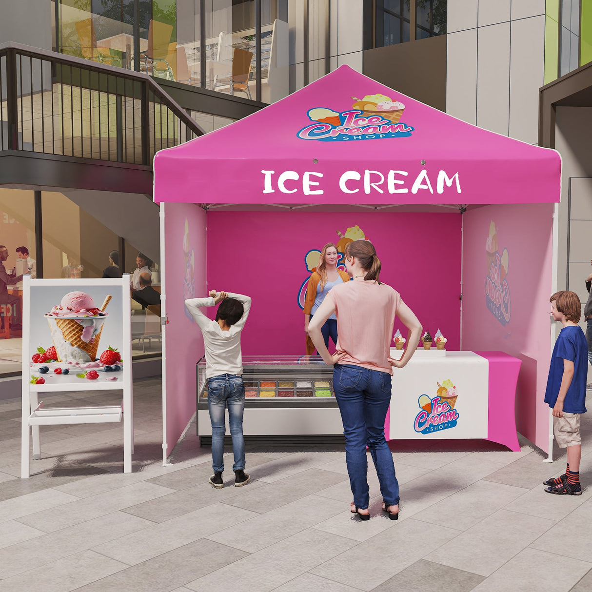 EAGLE PEAK CP100 Steel Square Leg Heavy Duty Commercial Custom Canopy Tent 10x10 - CLICK TO CONFIGURE - Package Prices Start at $599.00 - Eagle Peak Custom Canopy Tent