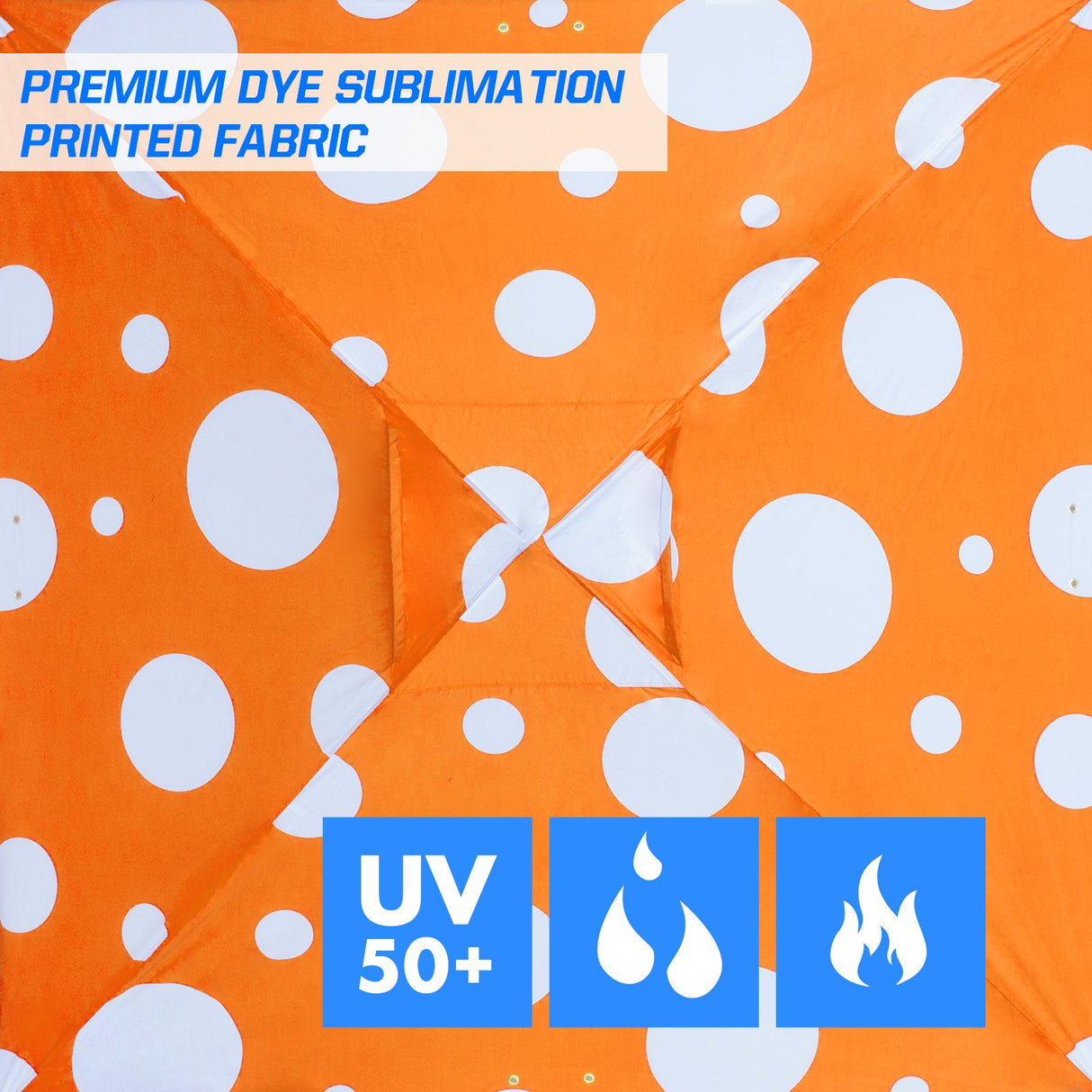 Easy Setup Straight Leg 10x10 Pop Up Canopy Tent Graphix Top w/ 100 sqft of Shade - Eagle Peak Custom Canopy Tent