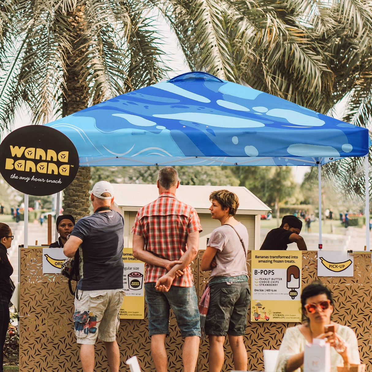 Easy Setup Straight Leg 10x10 Pop Up Canopy Tent Graphix Top w/ 100 sqft of Shade - Eagle Peak Custom Canopy Tent