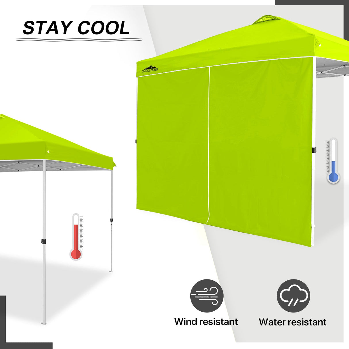Entry Wall Panel with Zipper for 10x10 Straight Leg Canopy only, 1 Sidewall - Eagle Peak Custom Canopy Tent