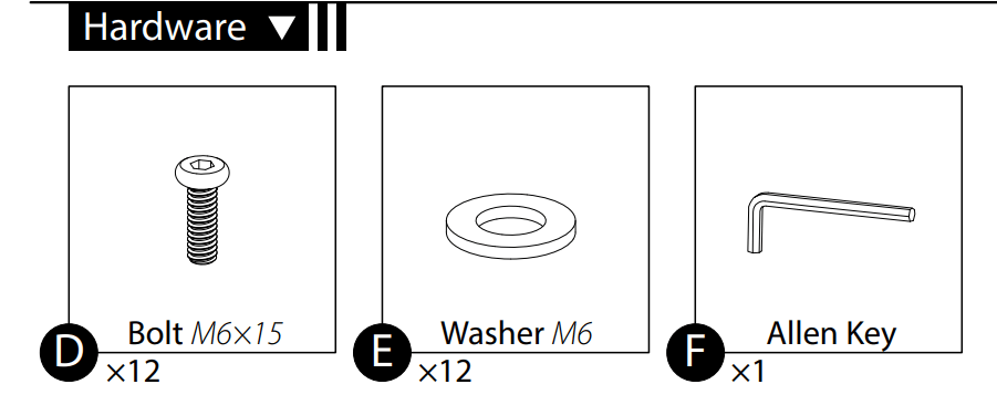 EP - FMA - C - Hardware Kit - Eagle Peak Custom Canopy Tent