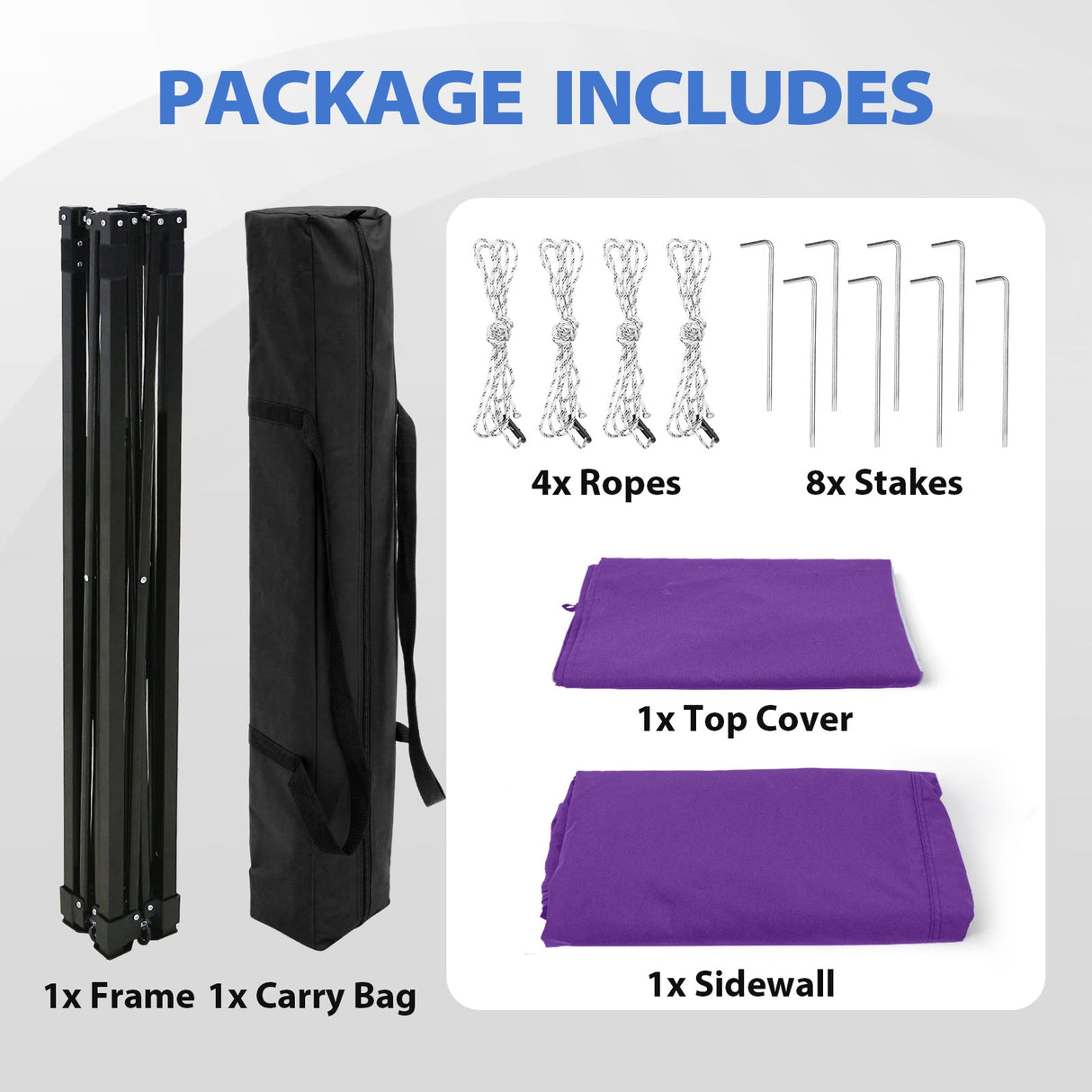 Flat Top 4x4 Pop-up Canopy Changing Room - Eagle Peak®