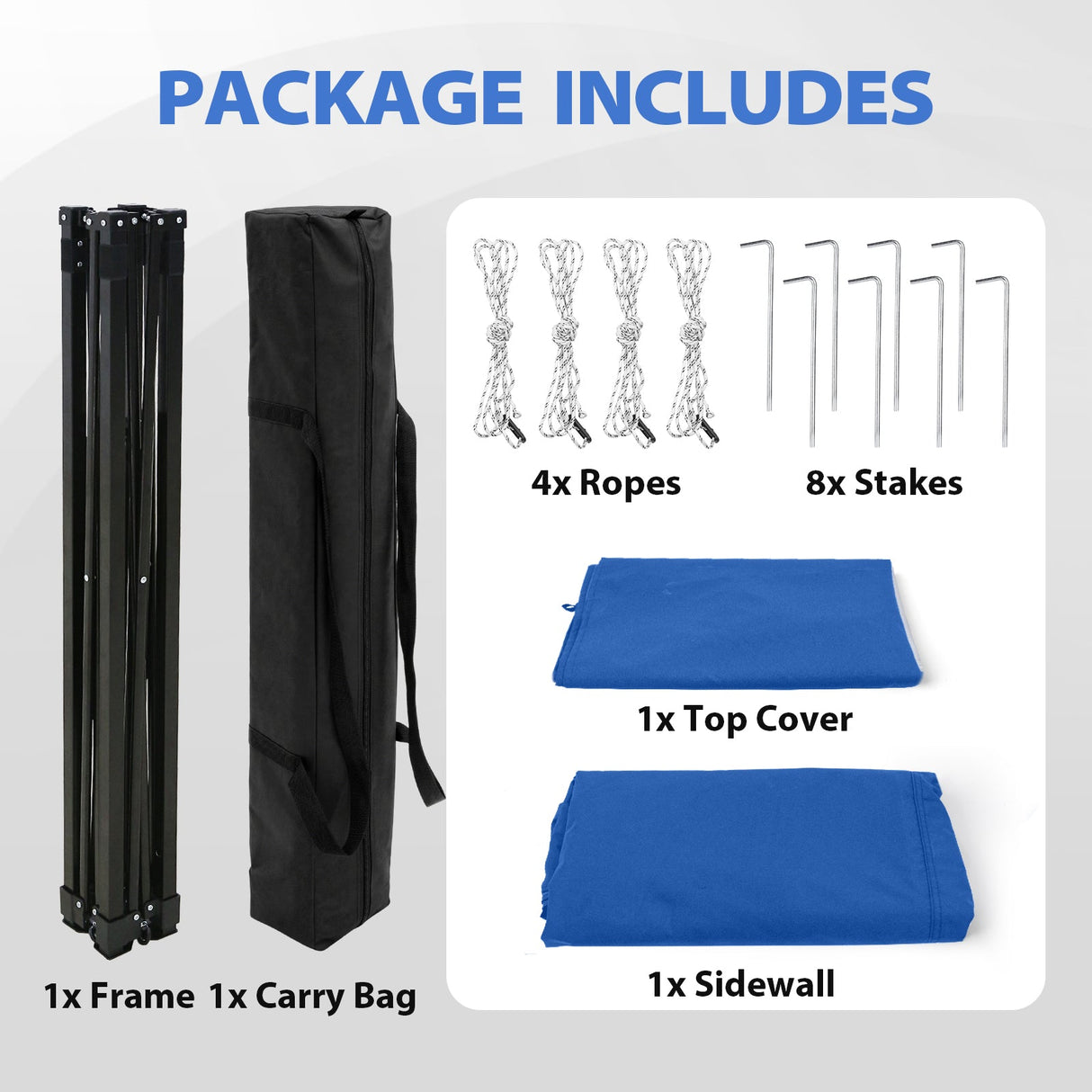 Flat Top 4x4 Pop-up Canopy Changing Room - Eagle Peak®