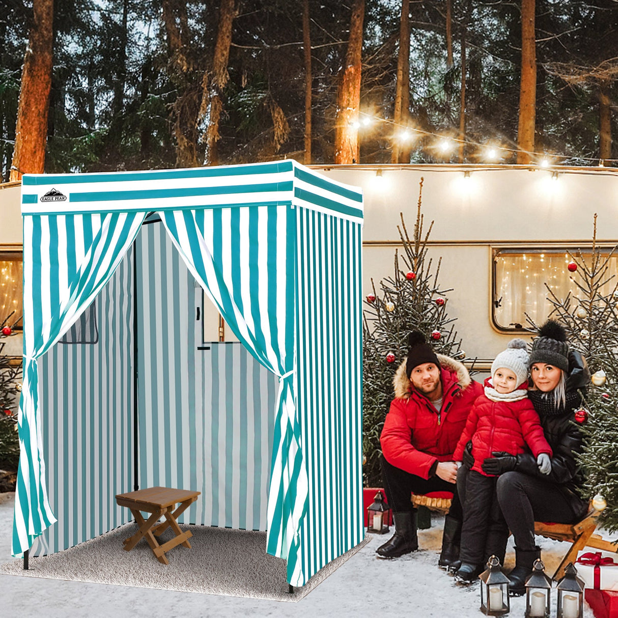 Flex Compact 5x5 Pop - up Canopy Changing Room - Eagle Peak Custom Canopy Tent