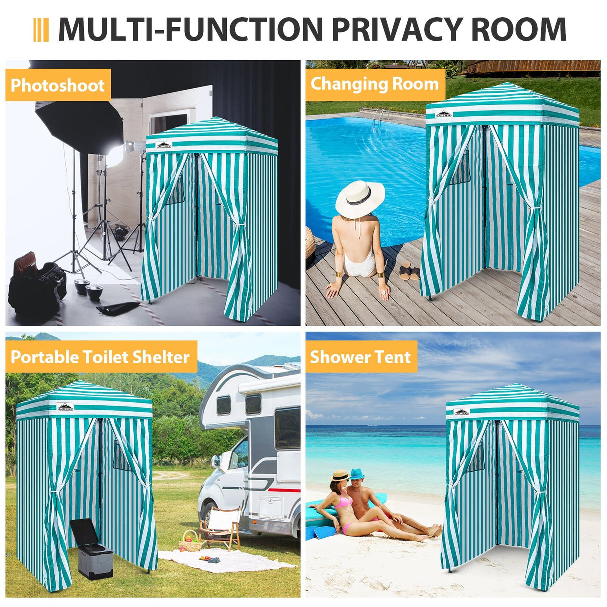 Flex Ultra Compact 4x4 Pop Up Changing Room Canopy - Eagle Peak Custom Canopy Tent