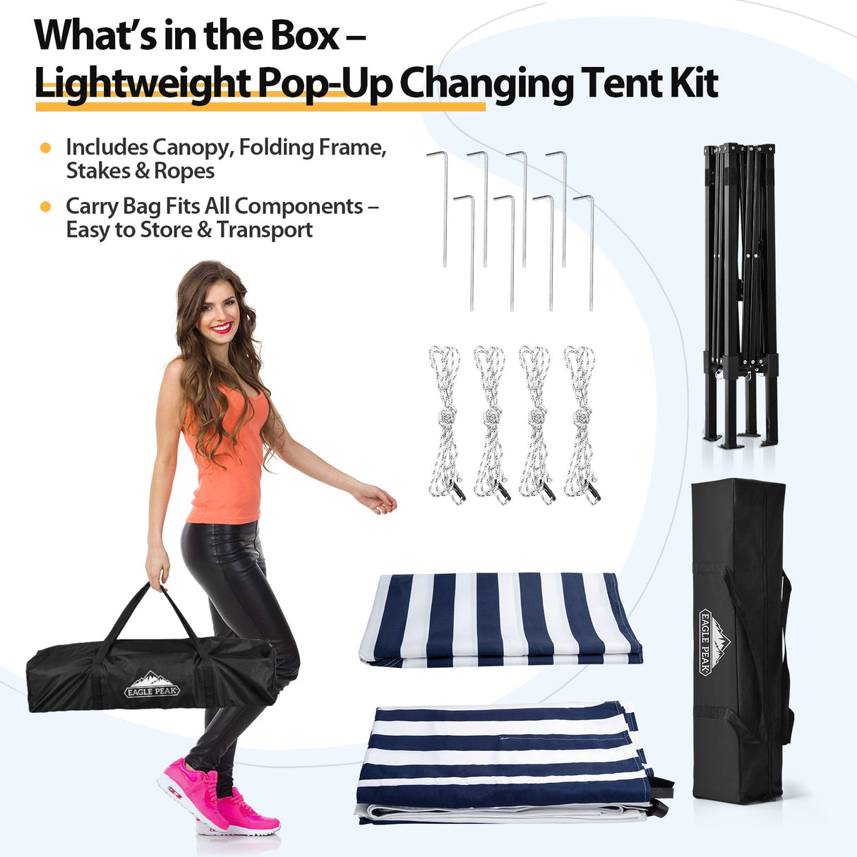 Flex Ultra Compact 4x4 Pop Up Changing Room Canopy - Eagle Peak Custom Canopy Tent