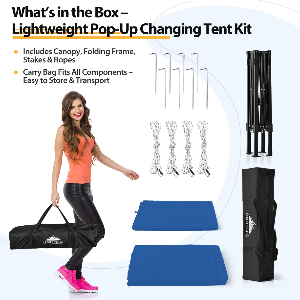 Flex Ultra Compact 4x4 Pop Up Changing Room Canopy - Eagle Peak Custom Canopy Tent