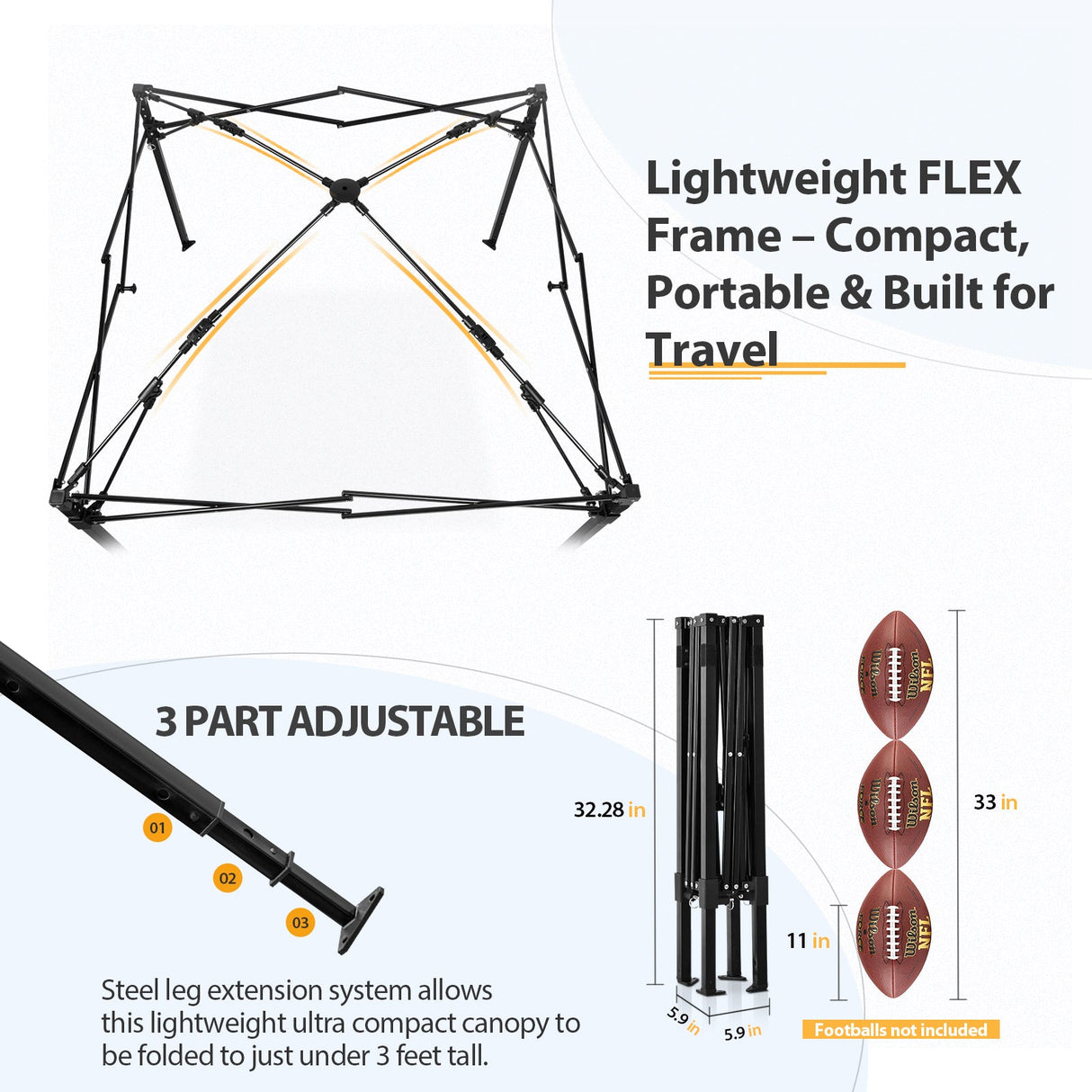 Flex Ultra Compact 4x4 Pop Up Changing Room Canopy - Eagle Peak Custom Canopy Tent