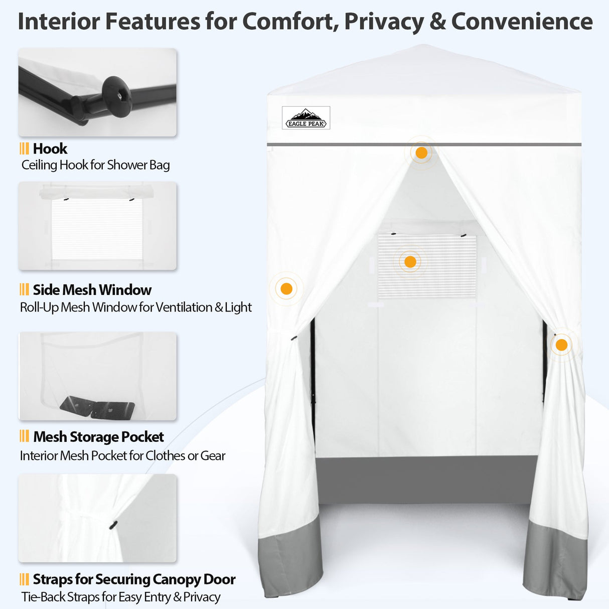 Flex Ultra Compact 4x4 Pop Up Changing Room Canopy - Eagle Peak Custom Canopy Tent