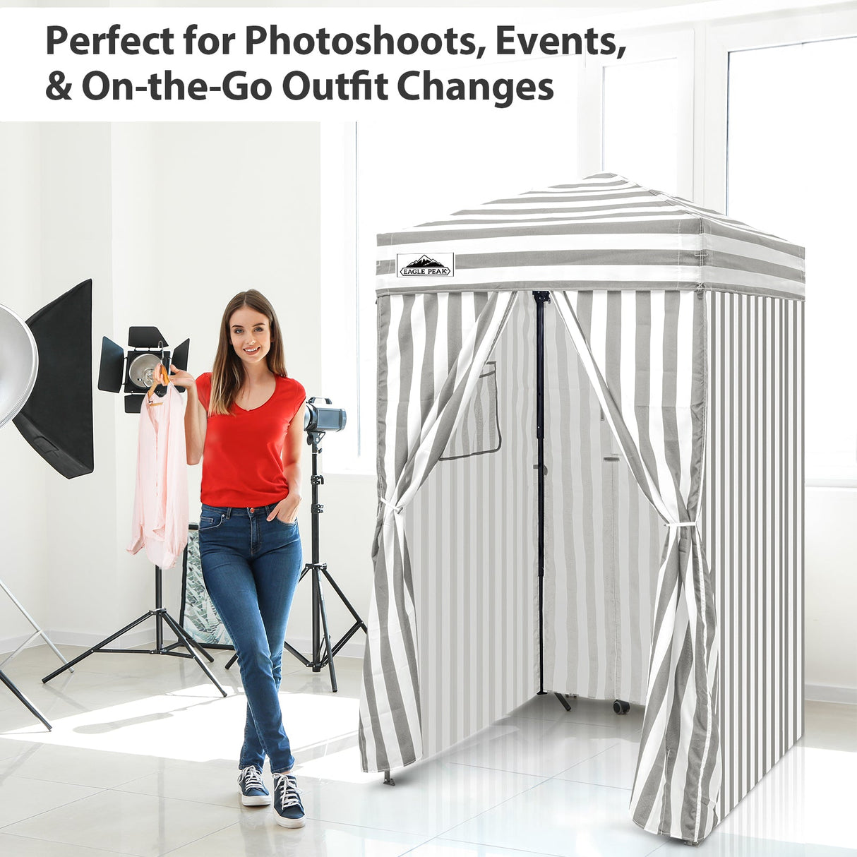 Flex Ultra Compact 4x4 Pop Up Changing Room Canopy - Eagle Peak Custom Canopy Tent