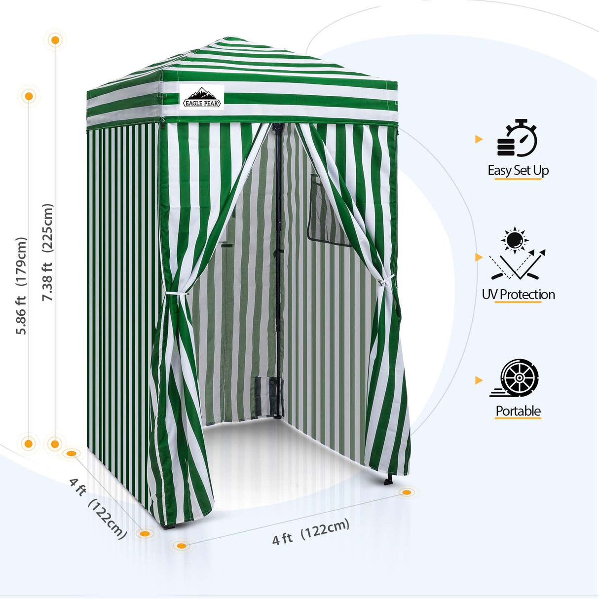 Flex Ultra Compact 4x4 Pop Up Changing Room Canopy - Eagle Peak Custom Canopy Tent