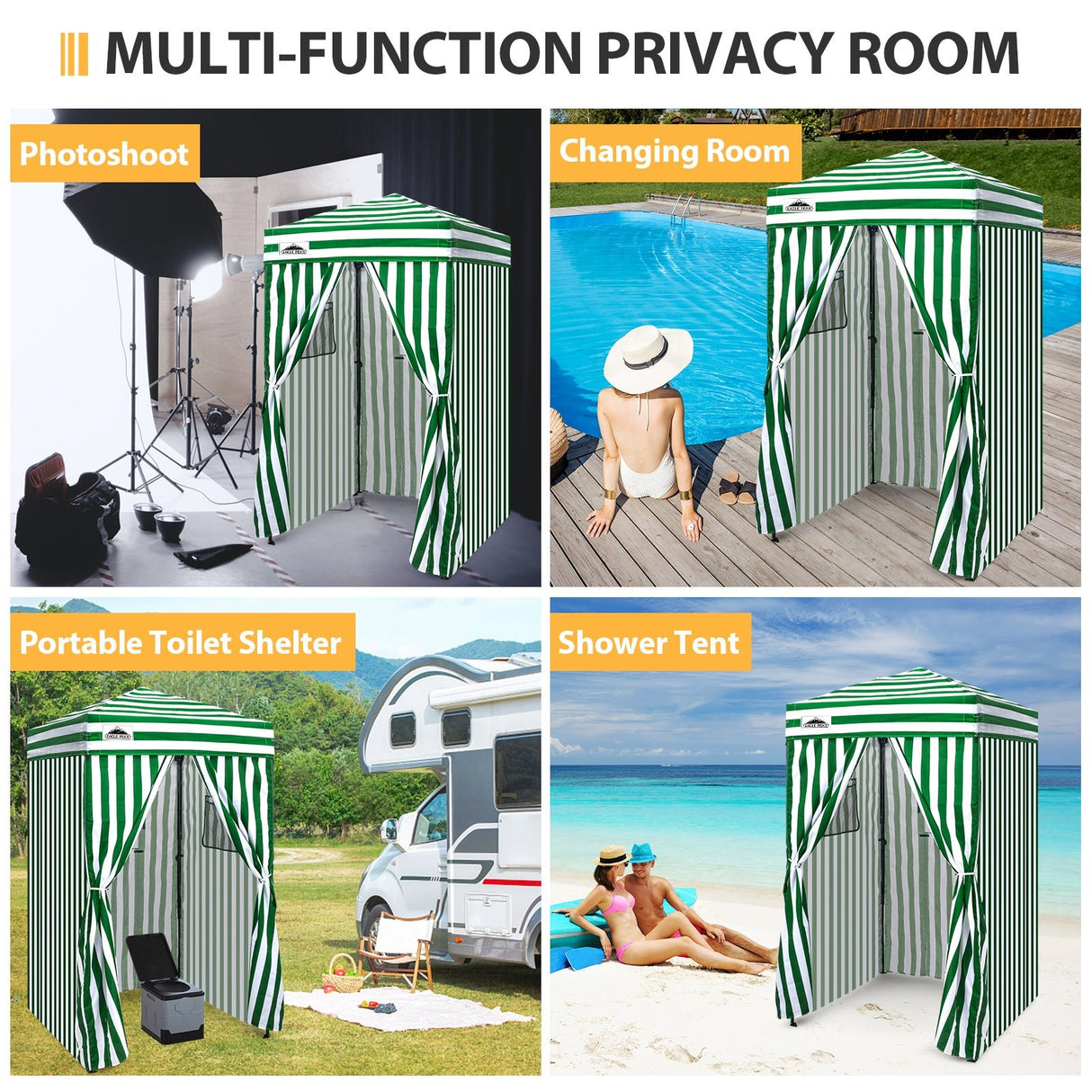 Flex Ultra Compact 4x4 Pop Up Changing Room Canopy - Eagle Peak Custom Canopy Tent