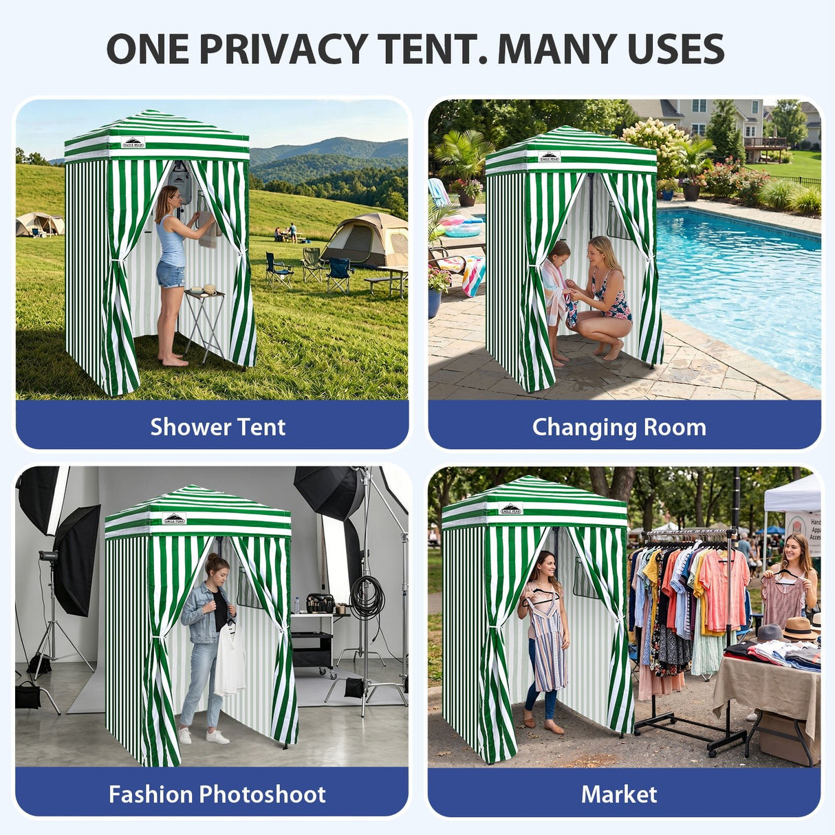 Flex Ultra Compact 4x4 Pop Up Changing Room Canopy - Eagle Peak®