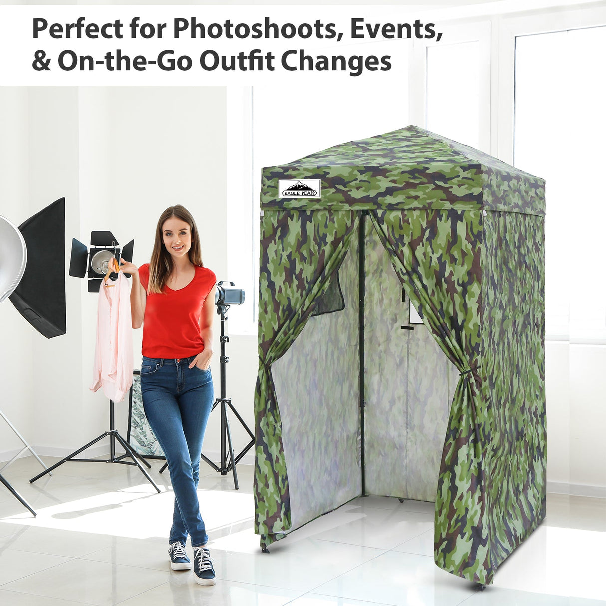Flex Ultra Compact 4x4 Pop Up Changing Room Canopy - Eagle Peak Custom Canopy Tent