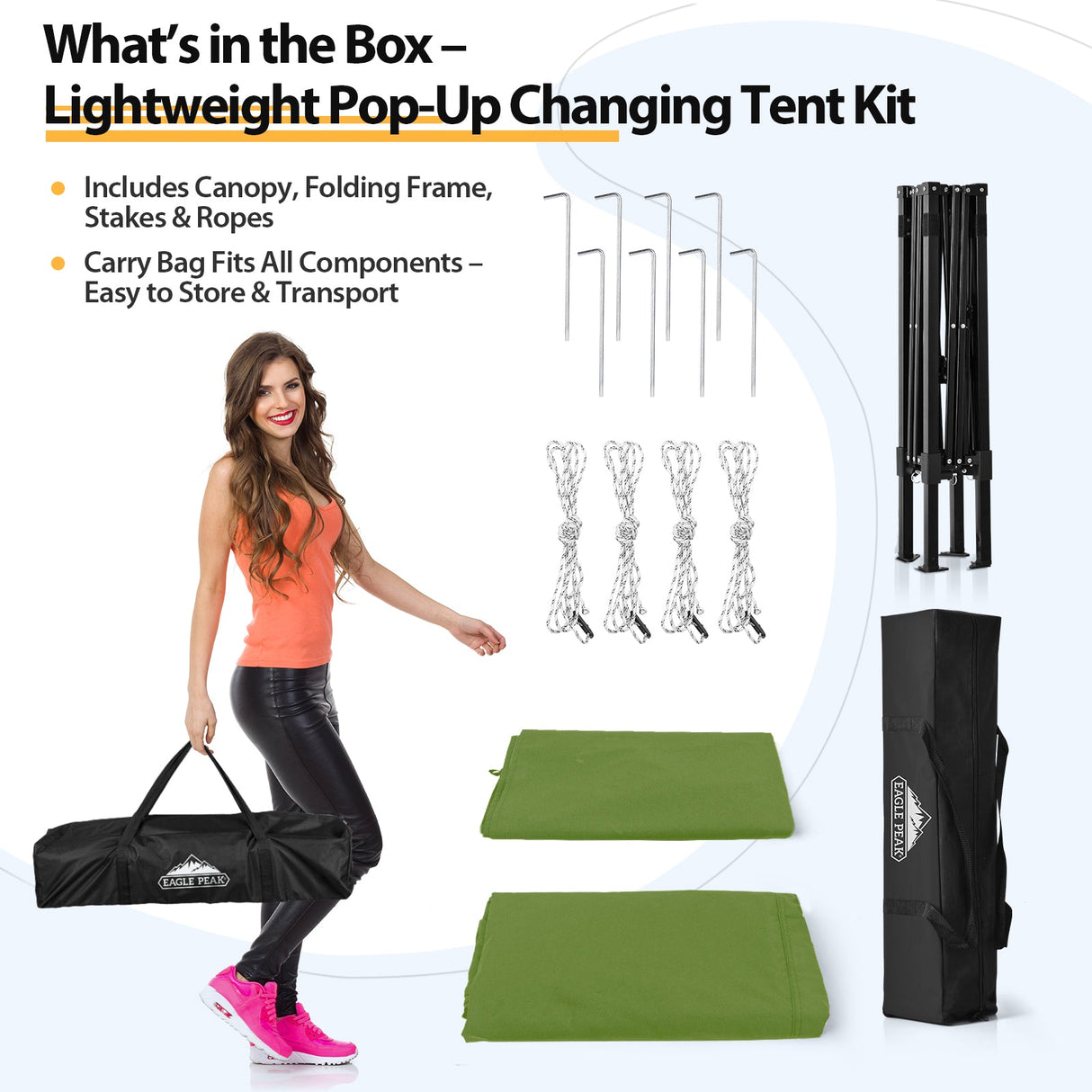 Flex Ultra Compact 4x4 Pop Up Changing Room Canopy - Eagle Peak Custom Canopy Tent