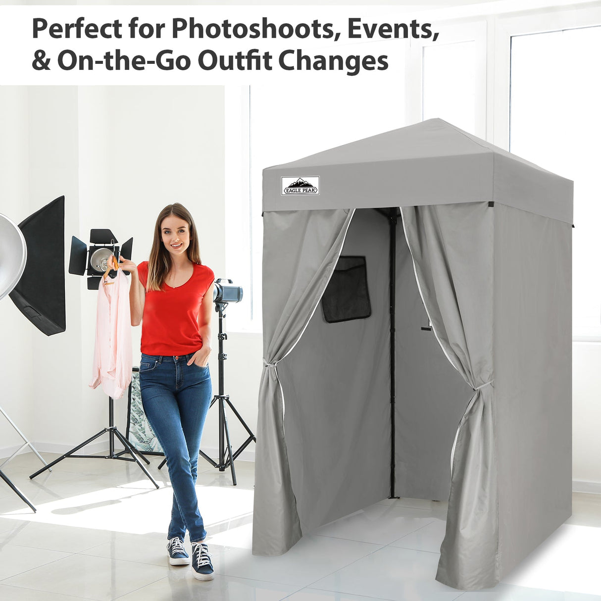 Flex Ultra Compact 4x4 Pop Up Changing Room Canopy - Eagle Peak Custom Canopy Tent