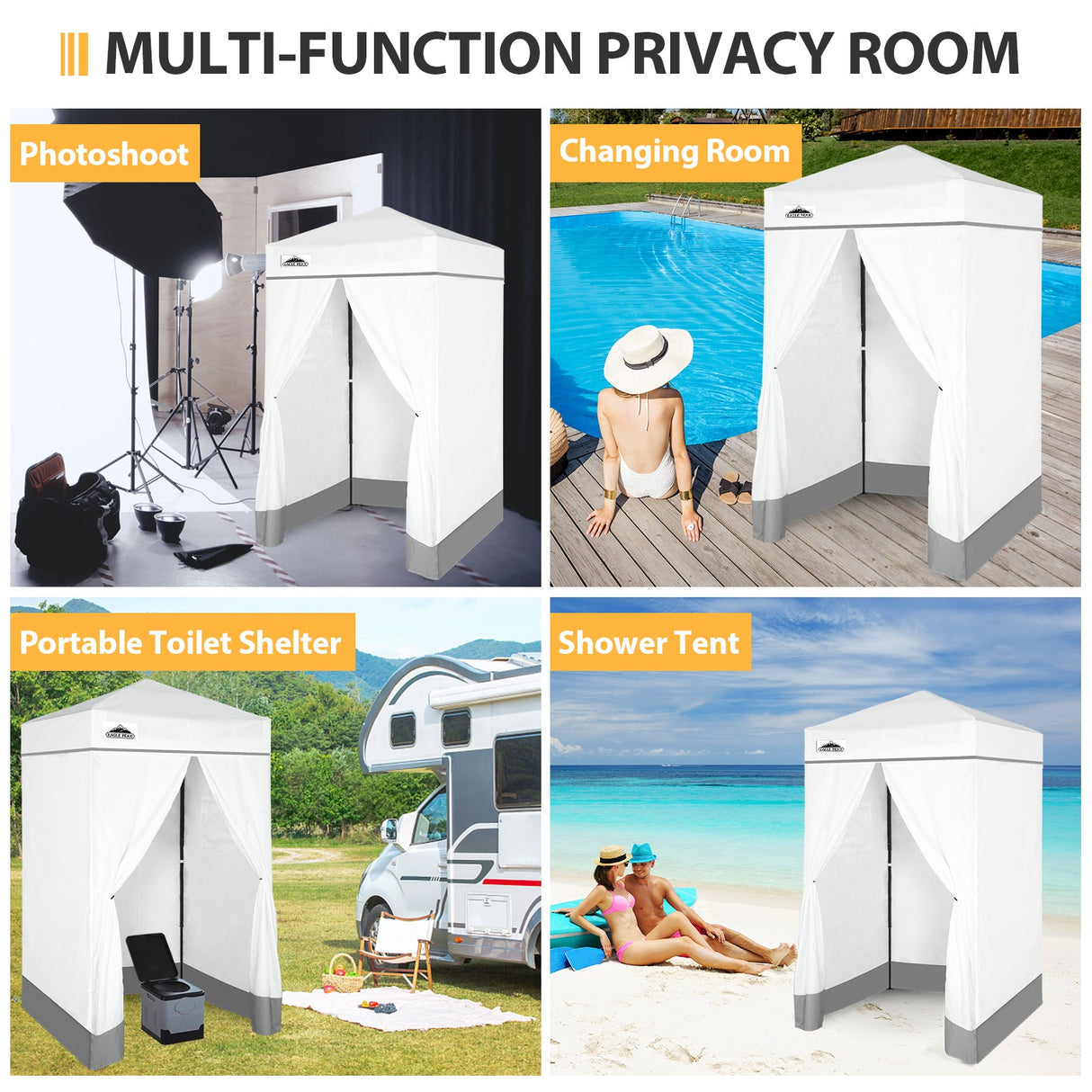 Flex Ultra Compact 4x4 Pop Up Changing Room Canopy - Eagle Peak Custom Canopy Tent