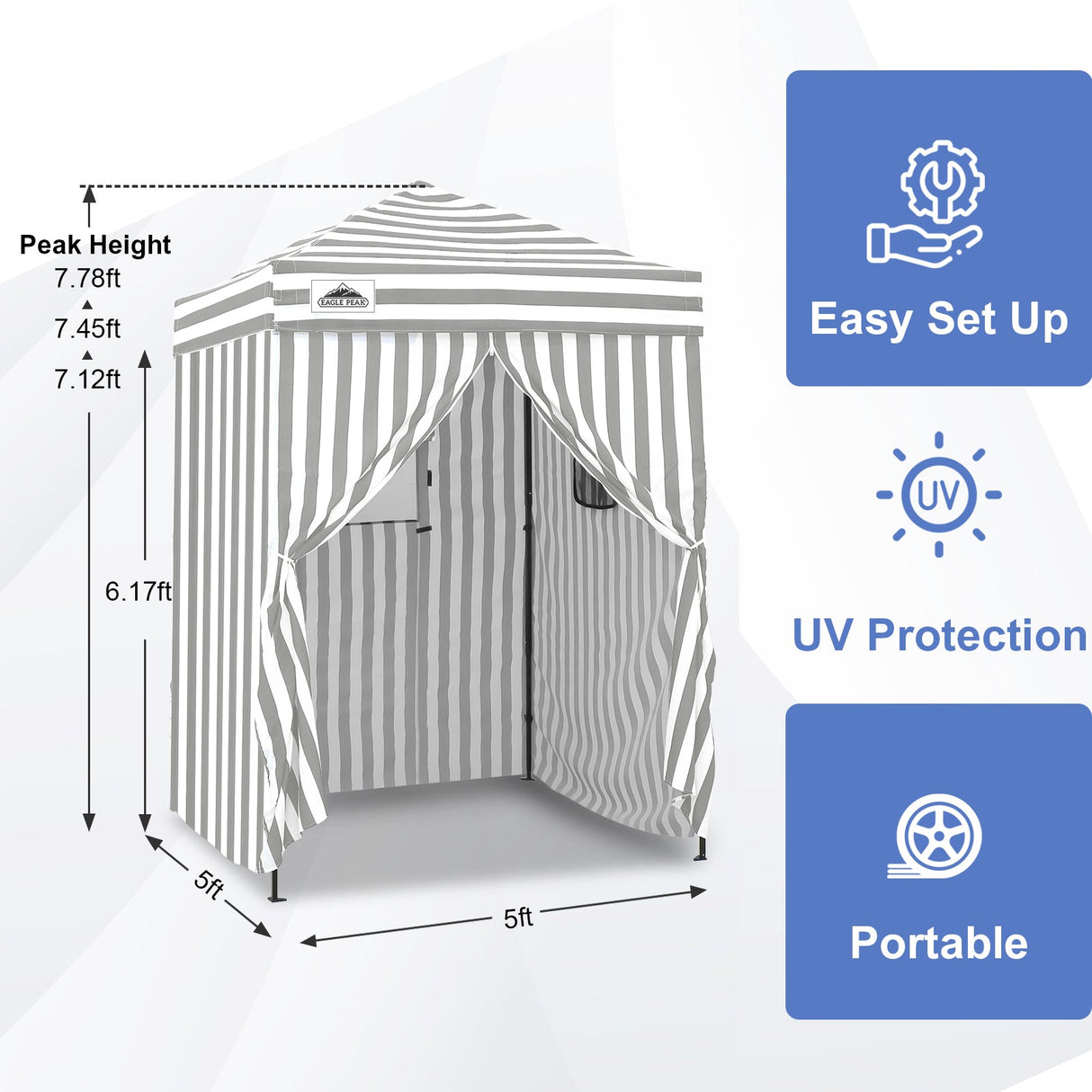 Flex Ultra Compact 5x5 Pop - up Canopy - Eagle Peak Custom Canopy Tent