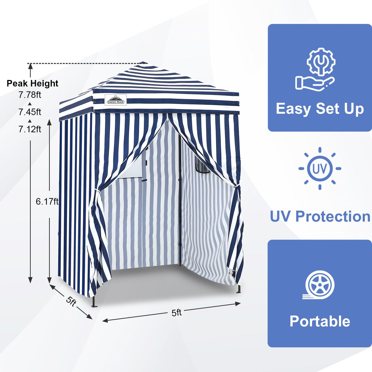 Flex Ultra Compact 5x5 Pop - up Canopy - Eagle Peak Custom Canopy Tent