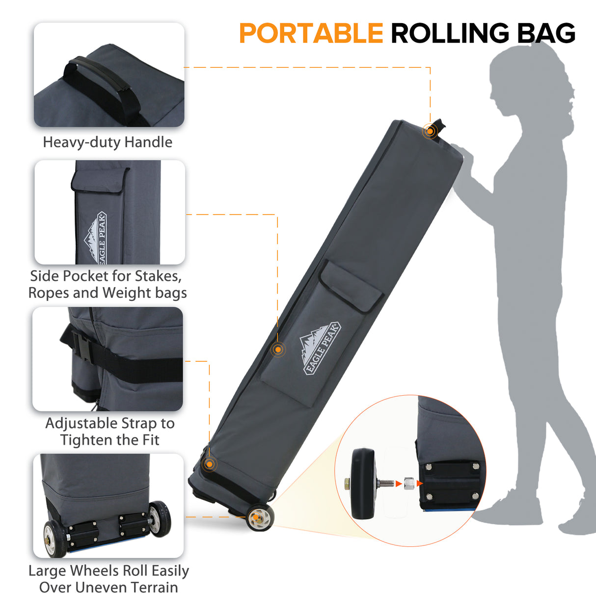 10x10 Heavy Duty Pop up Commercial Canopy with Removable Sidewalls