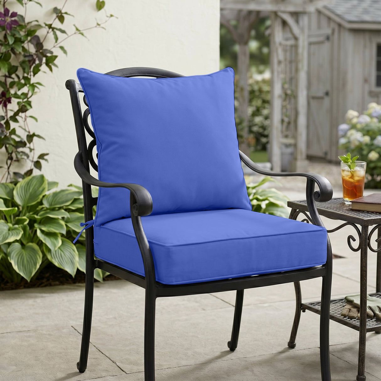 Outdoor Deep Seat Patio Seat Cushion Set, 25x25x5 inch, 2 - Piece Back Chair Cushion - Eagle Peak