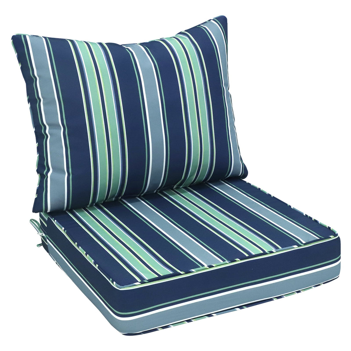 Outdoor Deep Seat Patio Seat Cushion Set, 25x25x5 inch, 2 - Piece Back Chair Cushion - Eagle Peak Custom Canopy Tent