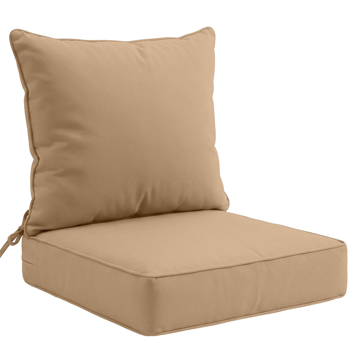 Outdoor Deep Seat Patio Seat Cushion Set, 25x25x5 inch, 2 - Piece Back Chair Cushion - Eagle Peak