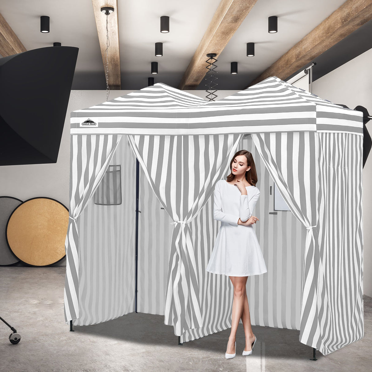 Outdoor Pop Up Changing Room 8x4 ft - Eagle Peak Custom Canopy Tent