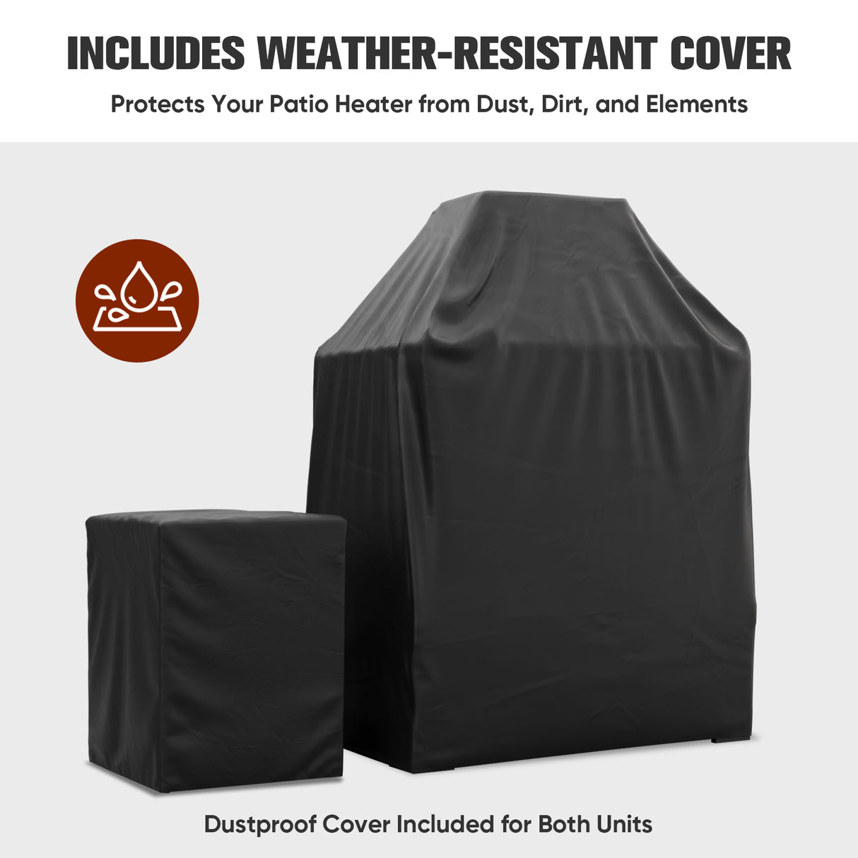 Outdoor Propane Fireplace 50,000 BTU Gas Fireplace with Locking Mesh Doors