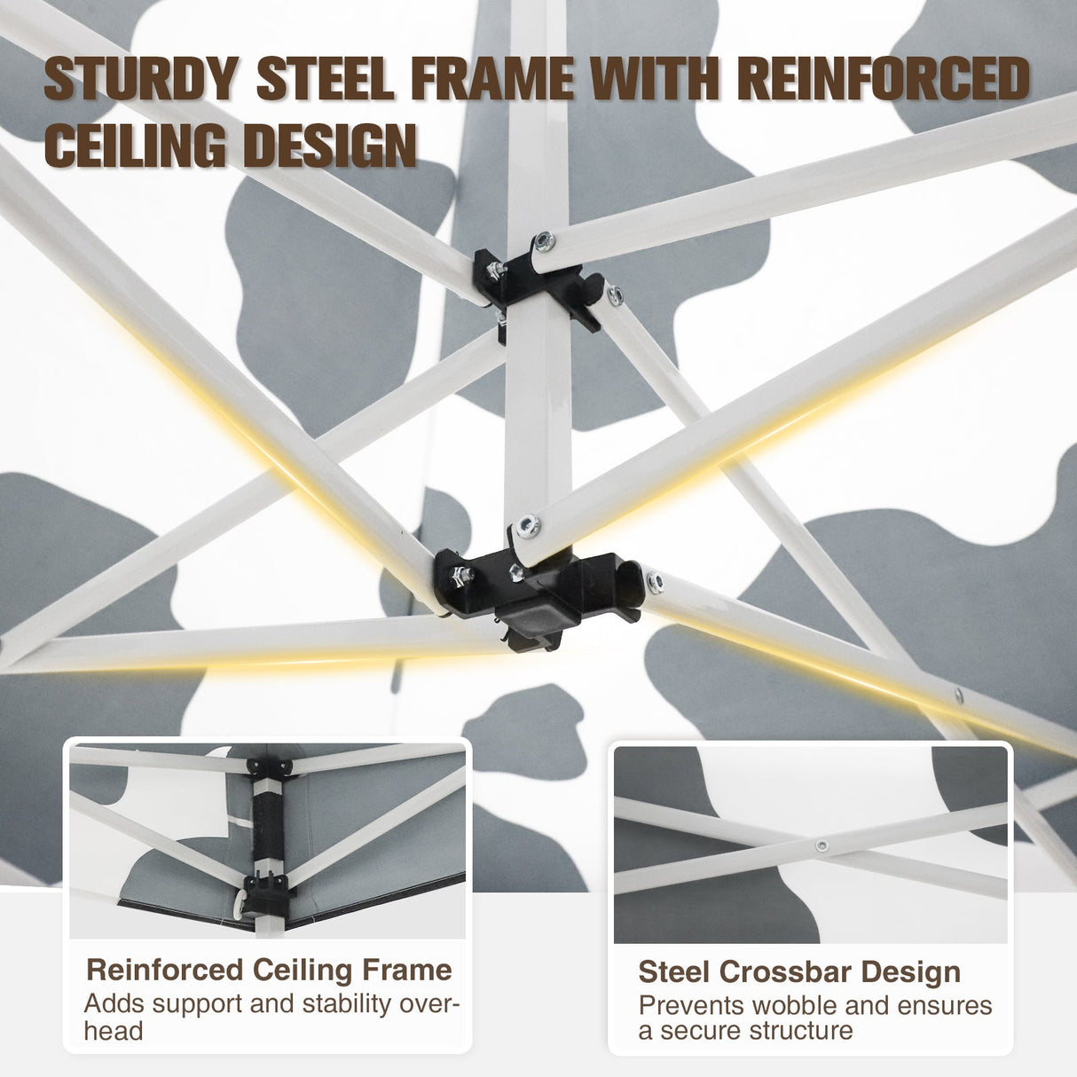 Pop up Canopy 5x5 with One Removable Sunwall, Carry Bag Included - Eagle Peak Custom Canopy Tent