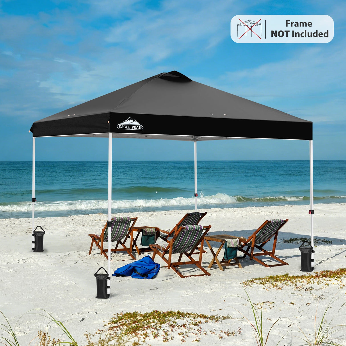 Replacement Canopy Cover with Air Vent for 10x10 Pop Up Canopy Tent, Top Only - Eagle Peak Custom Canopy Tent
