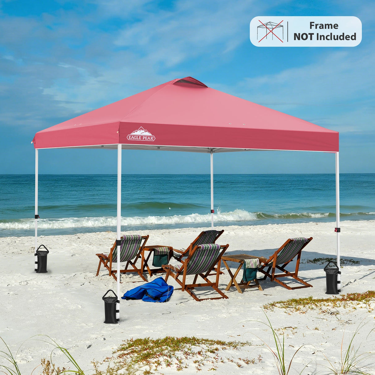 Replacement Canopy Cover with Air Vent for 10x10 Pop Up Canopy Tent, Top Only - Eagle Peak Custom Canopy Tent