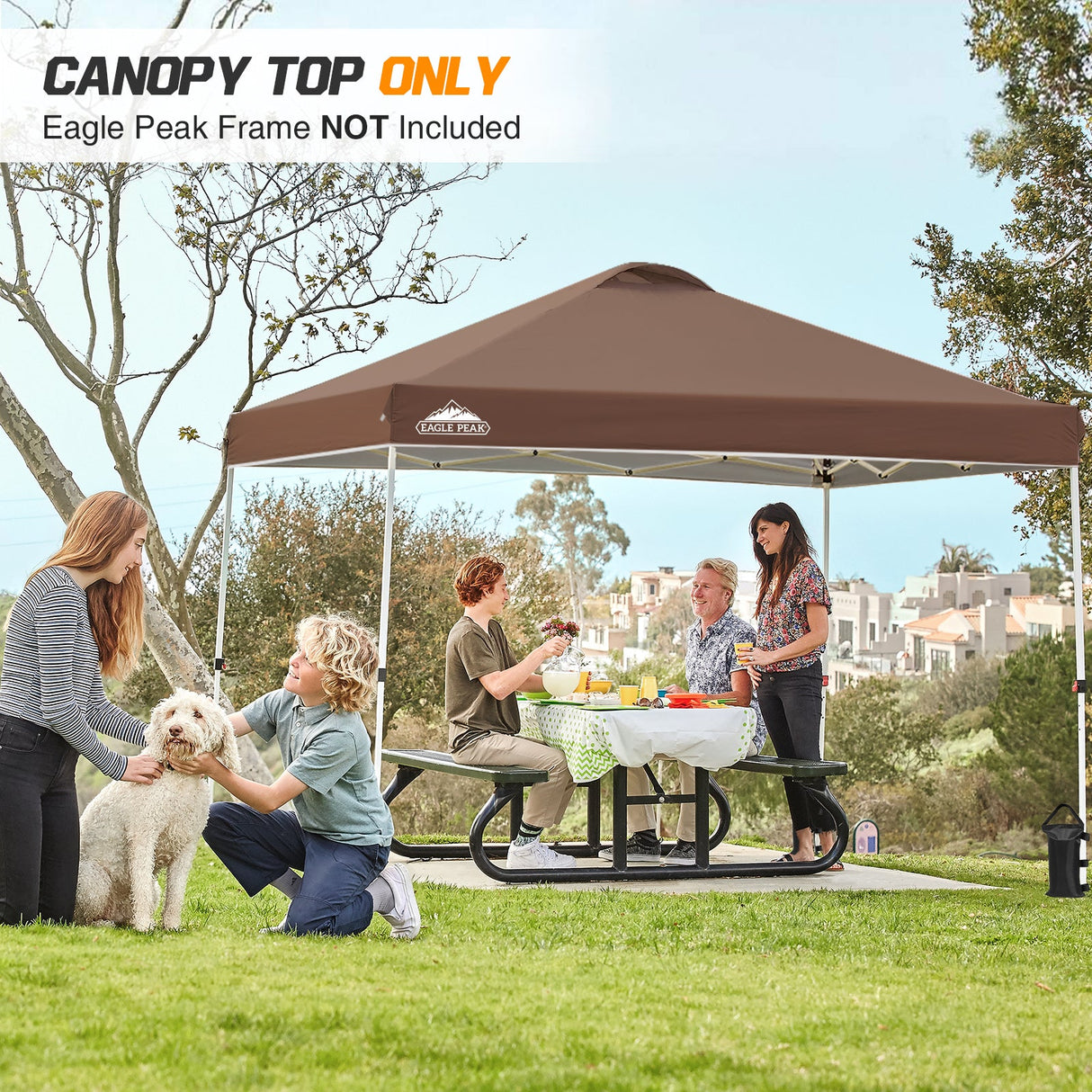 Replacement Canopy Cover with Air Vent for 10x10 Pop Up Canopy Tent, Top Only - Eagle Peak Custom Canopy Tent