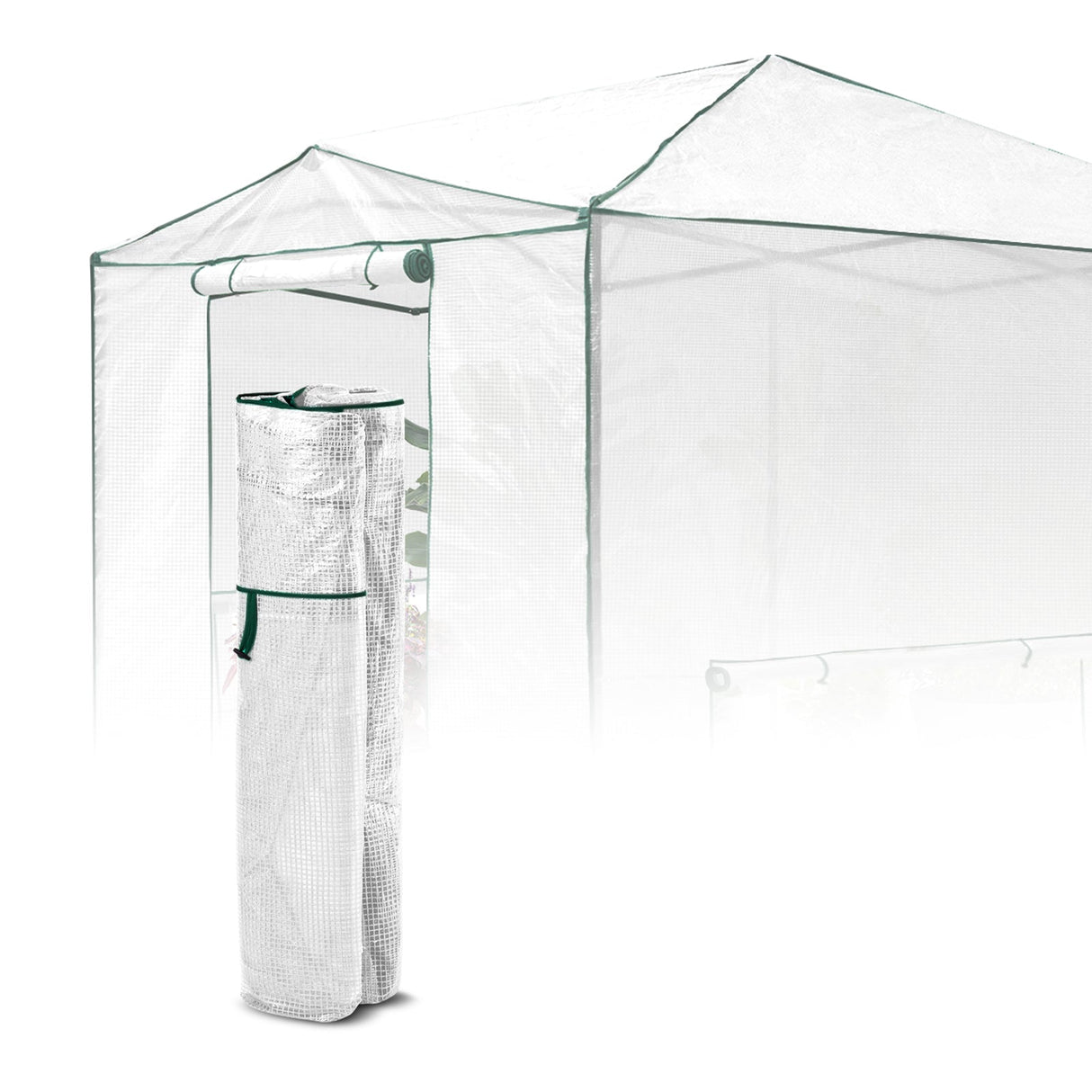 Replacement Cover for 12x8 Portable Walk - in Pop up Greenhouse(Frame Not Included) - Eagle Peak Custom Canopy Tent