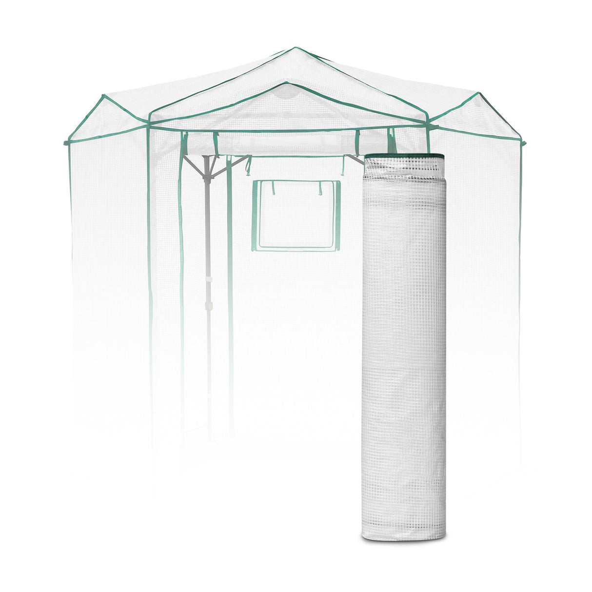 Replacement Cover for 6.6x6.6 ft Hexagon Pop up Greenhouse - Eagle Peak Custom Canopy Tent