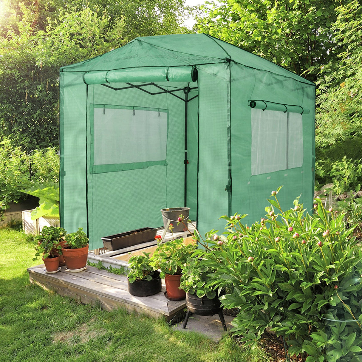 Replacement Cover for 8x6 Portable Walk - in Pop up Greenhouse - Eagle Peak