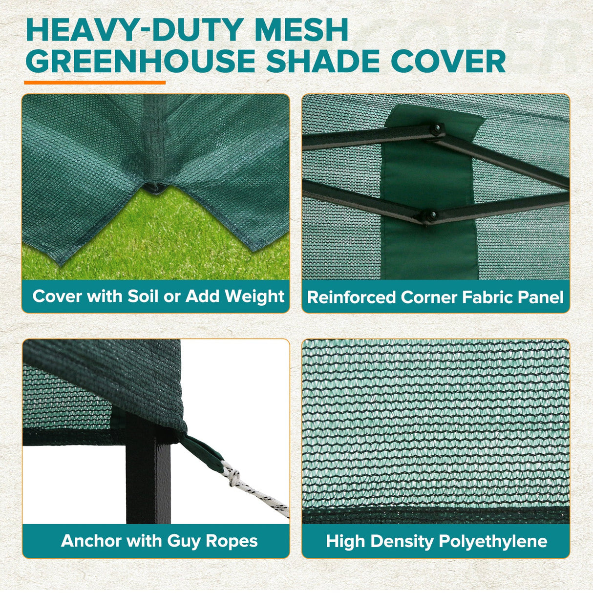 Replacement Mesh Cover for 8x6 Portable Walk - in Pop up Greenhouse(Frame Not Included), Green - Eagle Peak Custom Canopy Tent