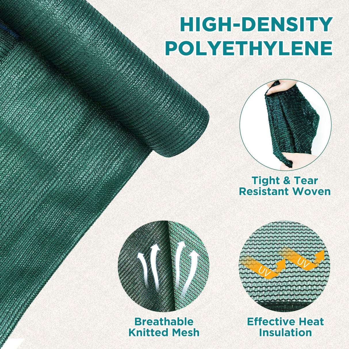 Replacement Mesh Cover for 8x6 Portable Walk - in Pop up Greenhouse(Frame Not Included), Green - Eagle Peak Custom Canopy Tent