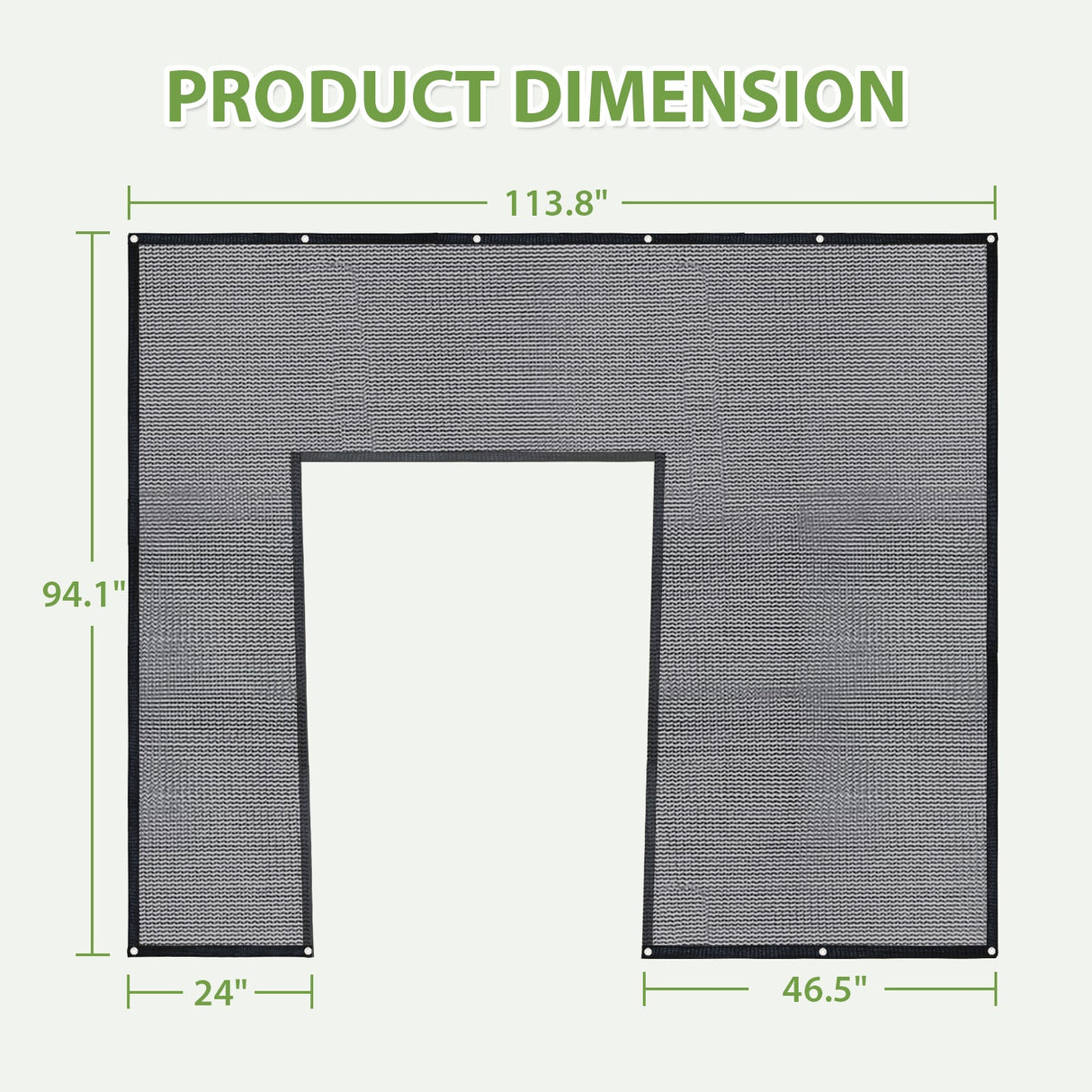 Shade Cloth for EAGLE PEAK 6.7x6x7.7 ft/6.7x7.8x7.7 ft/6.7x9.7x7.7 ft Wood Greenhouse - Eagle Peak Custom Canopy Tent
