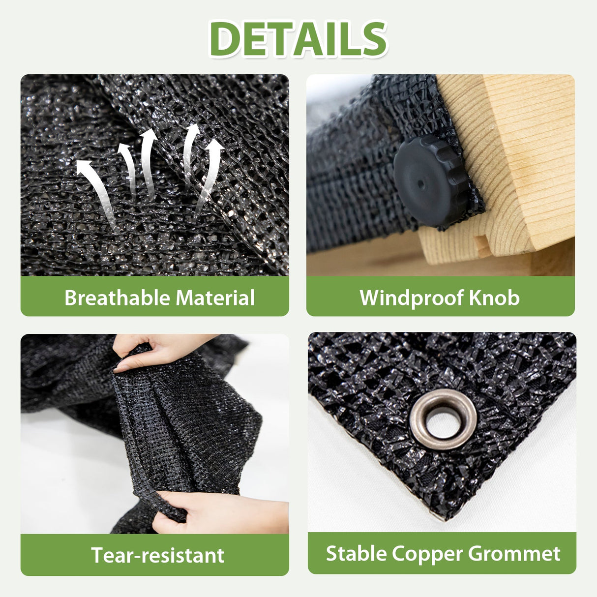 Shade Cloth for EAGLE PEAK 6.7x6x7.7 ft/6.7x7.8x7.7 ft/6.7x9.7x7.7 ft Wood Greenhouse - Eagle Peak Custom Canopy Tent