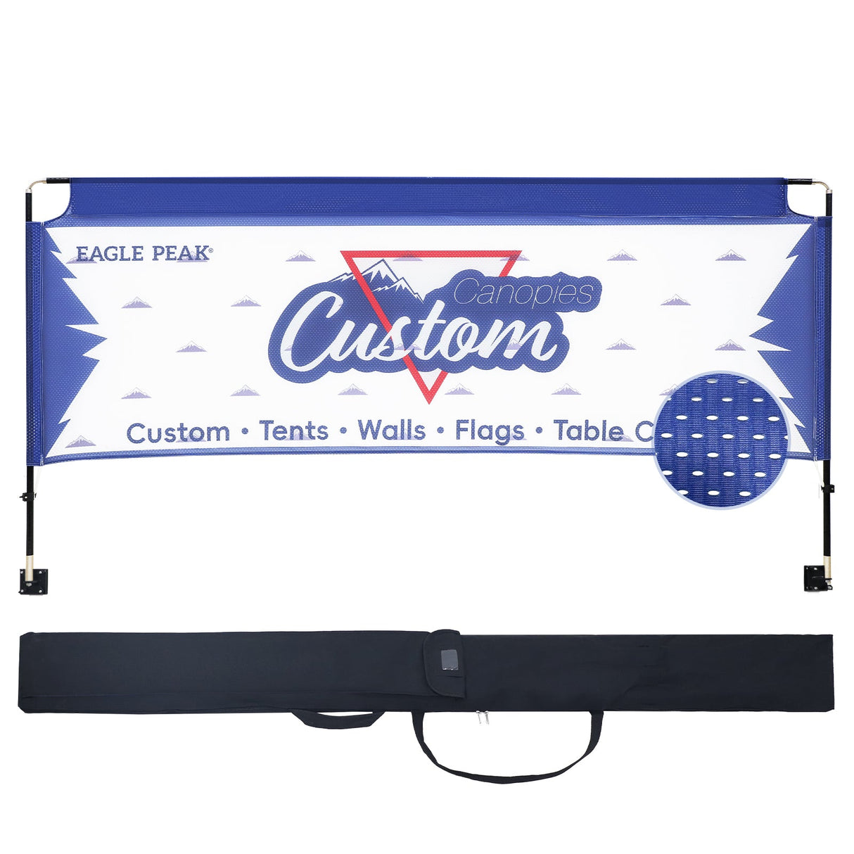 Sky Marquee Customized Banner for 10x10 Pop Up Canopy, Personalized Banner with Business Logo, 5x10 ft - Eagle Peak Custom Canopy Tent
