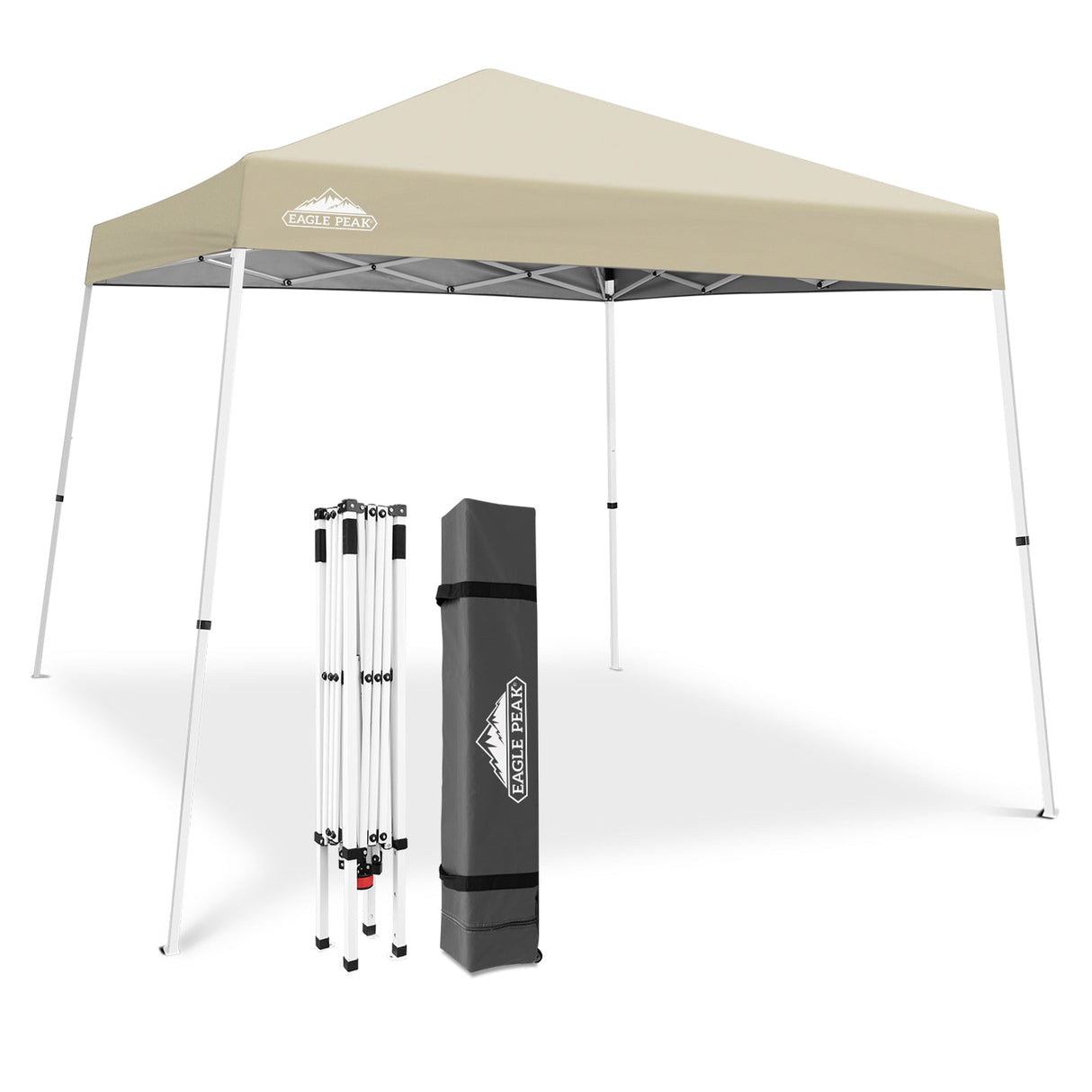 Slant Leg Pop up Canopy Tent, 10x10 Base 8x8 Top - Eagle Peak Custom Canopy Tent